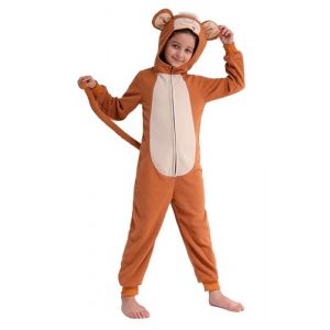 Wizland Ensemble de combinaison de singe pour enfants, combinaison de singe avec queue, costume d'animal tout - en - un pour les hommes et les femmes 4-6 (Wizland, neuf)