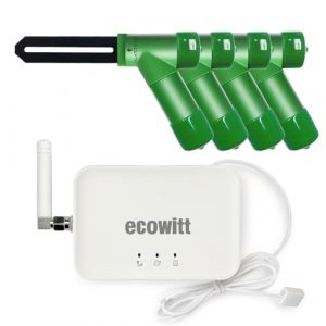 ECOWITT Capteur d'humidit&eacute; du sol WH51+ Gateway GW3000 - Capteurs 3 en 1 int&eacute;gr&eacute;s - Testeur d'humidit&eacute; du sol - Mesure pr&eacute;cise - Sonde capacitive - Humidim&egrave;tre pour jardin int&eacute;rieur/ext&eacute;rieur (ecowitt eu, neuf)