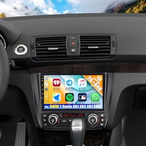 CAMECHO 2+64G Android 15 Autoradio pour BMW 1 Serie E81 E82 E87 E88, Carplay GPS &Eacute;cran Tactile 9" Wireless Car Play Android Auto/NAVI/Mirror Link/GPS/WiFi/Cam&eacute;ra de recul (Icamecho, neuf)