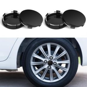 URAQT Cache Moyeux, 4pcs Universel Centre de Jante Capuchons pour 60mm, Enjoliveurs Centre de Roue de Voiture, Cache Jante pour Accessoires Voitures, Couleur PlaquéE (OD 60mm ID 56mm) (HAPPYSALLER, neuf)