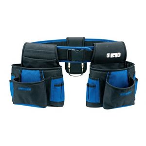 AUSONIA - 48267 CEINTURES PORTE-OUTILS DOUBLE SAC DE CHARPENTIER EN TISSU RENFORC&Eacute; AVEC UNE CEINTURE PROFESSIONNELLE (Ausonia Spa, neuf)