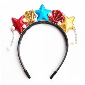 Mobestech Bandeau Oc&eacute;an Sir&egrave;ne &Eacute;toile De Mer Accessoires Cheveux Fille D&eacute;guisement Plage (Cash Liu, neuf)