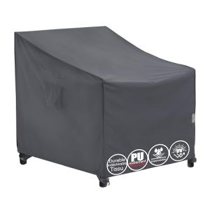 F&J Outdoors Housses pour chaises de Jardin, 84x86x65/82cm, Housse de Chaise Longue, Housse de Fauteuil Adirondack, imperm&eacute;ables, protectrices, pour Meubles de Patio, Gris (F&J LLC, neuf)