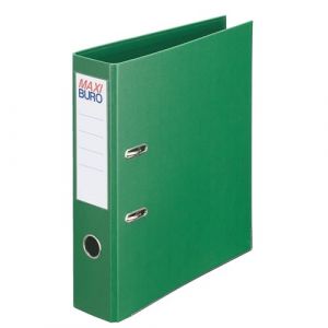 Classeurs à levier plastifiés Maxiburo couleurs classiques - dos 7,5 cm (Vert) (Maxiburo, neuf)