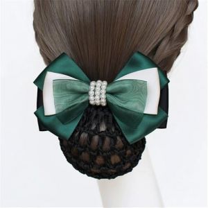 Filet &Agrave; Chignon Pour Femmes N&oelig;ud papillon for coiffe professionnelle d'infirmi&egrave;re de banque d'agent de bord, filet &agrave; cheveux en maille(Colour 2) (jianjizhouquxiaonizikuajingdianshangyouxiangongsi, neuf)