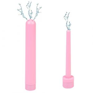Système de lavement de voyage pour homme et femme - Kit de buse de lavement pour la plupart des systèmes de douche ABS - Rose (Funny Steel Factory, neuf)