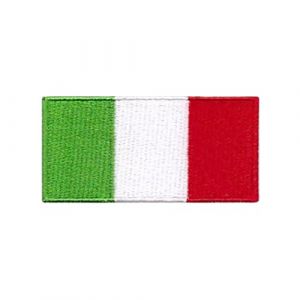 BeBuz &Eacute;cusson brod&eacute; drapeau de tous les pays (4,5 x 3 cm) &agrave; thermocoller ou &agrave; coudre, pour veste, sac &agrave; dos, chapeau, loisirs cr&eacute;atifs (Italie) (All We Supply, neuf)