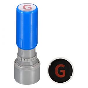 PATIKIL Lettre Timbres Auto-encrage, Caract&egrave;re G Plastique Petit Alphabet Timbres Initial Timbre Mini Tampon Ensemble pour Classe Scrapbooking Art, Bleu Coquille (PATIKIL UK, neuf)