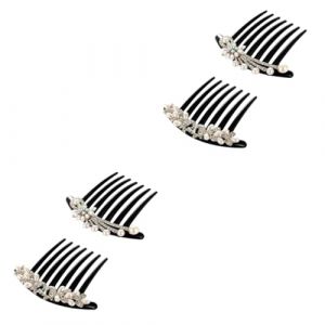 FRCOLOR Peigne Cheveux Femme Decoratif 4 Pcs Mariée Peigne Strass Peigne De Mariage Cheveux Peigne Mariée Cheveux Peigne Perle Cheveux Peigne Cheveux Peigne Pour Mariée Peigne Pour Mariée (White Beach, neuf)