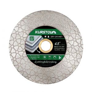 KURSTOL Disque Diamant Carrelage - 115mm Fraise Carrelage Disques à Tronçonner Diamantés Pour Couper et Meuler les Carreaux de Céramique, la Porcelaine, le Granit, le Marbre (YZKS TOOLS, neuf)