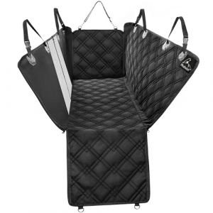 Meadowlark® Housse de siège pour Chien Voiture XL Universelle Imperméable! Protection complète Banquette arrière véhicule + portières + 2 appuis-tête. Couverture pour Animaux avec Fenêtre Réseau (CHOYZ, neuf)
