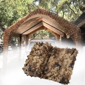 Filet Camouflage du Désert, Filet Renforcé Militaire, 2x4m Filet De Camouflage De Crème Solaire, pour Jardin Pergola Patio Décoration De Fête Camping Chasse (TIANLUO NET STORE, neuf)