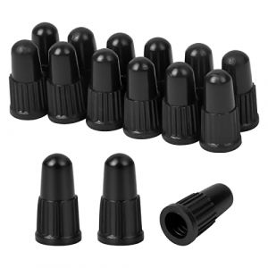 Bouchon de Valve de Pneu 20 Pieces Premium Capuchon de Valve en Plastique Noir avec Bague D'&eacute;tanch&eacute;it&eacute; pour V&eacute;los de Course, V&eacute;los de Randonn&eacute;e et V&eacute;los Pliants pour Remplacer Le Couvercle de Valve (justsumme, neuf)