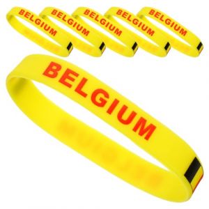 VANZACK Pays Drapeau Bracelet 6 Pièces Silicone Drapeau National Bracelet Drapeau Bracelet Caoutchouc Sport Bracelets Pour Jeu International Sport Course Football (Theo Lian, neuf)