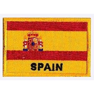 Patche &Eacute;cusson Espagne Patch Drapeau Espagnol Espana Brod&eacute; A Coudre (Naga.Hitam, neuf)