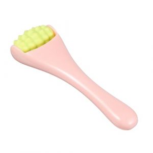 LRXIYODE Roller de Massage pour Yeux Appareil de Beauté pour Soins Peau Outil de Massage Facial avec Poignée et Silicone Vert pour Absorption Crème Contour des Yeux (XPWU, neuf)
