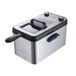 Brandt FRI4200 – Friteuse électrique 4,2L en Inox – Thermostat réglable 130-190°C – Couvercle avec hublot – Cuve amovible – 3000W – Facile à nettoyer – Acier inoxydable (VpcBoost (pas de livraison en Corse), neuf)