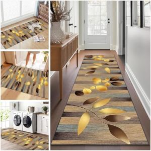 Tapis de Passage pour Couloir Long 50 x 200 cm Tapis Cuisine Devant Evier Antid&eacute;rapant et Lavable Tapis de Couloir Long Moderne Absorbant Tapis d Entree Interieur Tapis de Porte pour Salon Chambre (xueleixinrzbhd, neuf)