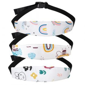 ChicAppeal 3 Pcs Bandeau Voiture Pour Enfant, Cale-T&ecirc;tes pour Si&egrave;ges Auto, Maintien Tete Enfant Voiture R&eacute;glable, Cale Tete B&eacute;b&eacute; Serre-T&ecirc;te Pour Si&egrave;ge Auto, Repose Holder Bandeau pour Voyage (wuhanshiluanmomangshangmaoyouxiangongsi, neuf)