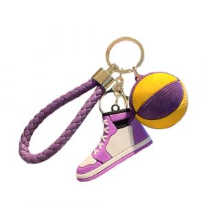 AKJAXQU 3D Porte-cl&eacute; de Chaussure Basketball, Mini Porte-Cl&eacute;s de Chaussures Sport, Porte-cl&eacute; de Basketball Accessoires, Amateurs de Basketball Cadeaux (Zi Peng Sarl FR, neuf)