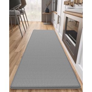 COLOR&GEOMETRY Tapis de Cuisine Antid&eacute;rapant et Lavable au Design &Eacute;largi - 60x240cm, Tapis Cuisine Devant Evier, Confortable et Anti-Fatigue, Facile &agrave; Nettoyer pour Cuisine, Plan de Travail, Gris (ColorG, neuf)