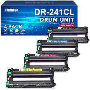 Palmtree Tambour DR-241CL Compatible pour Brother DR241CL DR 241 CL pour Brother MFC-9330CDW MFC 9330CDW DCP-9020CDW DCP 9020CDW MFC-9340CDW MFC 9340CDW MFC 9140CDN HL 3170CDW DCP 9015CDW(4 Paquet) (InkLabs, neuf)