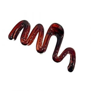 &Eacute;pingle &agrave; cheveux ondul&eacute;e d'&eacute;t&eacute; en forme de c&oelig;ur (marron lac) (yahaono1, neuf)