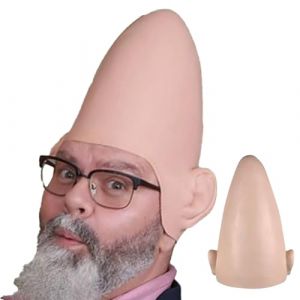 Perruque Chauve C&ocirc;ne Extraterrestre Fantaisie | Maquillage Latex T&ecirc;te Chauve Perruque pour Halloween | Accessoire D&eacute;guisement Hommes Femmes (ZenithNu Ceramics, neuf)