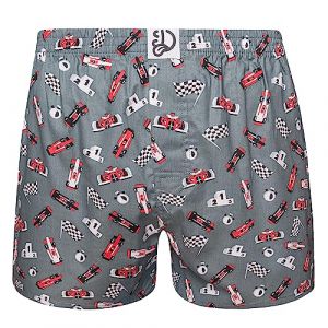 Dedoles Boxer Homme & Garçon sous-vêtements Caleçon Coton Beaucoup Designs Amusants, Couleur: Rouge, désign: Formule de Course (caleçons), Taille: XL (Dedoles Official, neuf)