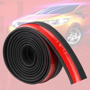 2.5M Spoiler Avant Universel,Protection en Caoutchouc pour Pare,Joint de Porte de Garage Universel en Caoutchouc Polyvalente Multifonction pour Porte de Garage. (Swsdee, neuf)