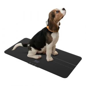 Pèse-chien numérique pratique, 69 x 33 cm, Balance Numérique Animaux de compagnie 3,7 V Pèse Animal 500 mAh, avec écran LED et verrouillage automatique du poids, câble USB, pour chiens et chats, noire (SailorMonn, neuf)