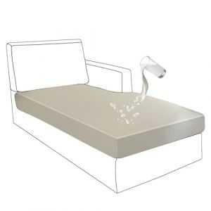 BXFUL Housse de Coussin Extensible de canap&eacute; imperm&eacute;able, Simili Cuir Housse Coussin D'assise Antid&eacute;rapant Housse de si&egrave;ge de canap&eacute; pour canap&eacute; (Grande M&eacute;ridienne,Beige) (ZIQIONG, neuf)