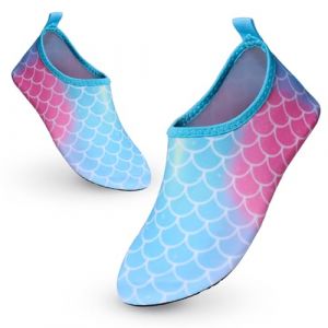 YloveM Chaussures Aquatiques pour Enfant Filles Garçons Séchage Rapide Chaussures de Plage pour Enfants Antidérapantes Piscine Surf Jardin Piscine de Plage (GTEU-Direct, neuf)