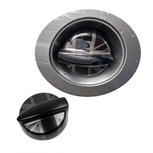 Le style UK MINI R50 R52 R53 coques de r&eacute;servoir de carburant, autocollant du Bouchons de r&eacute;servoir pour Mini Cooper S/JCW R53 2002&ndash;2006(Union Jack Noir) (UVCANY-EU, neuf)