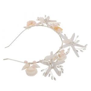 Gatuida Accessoires pour Cheveux &Eacute;toile de Mer Coquillage Bandeau de Mariage Bijou de T&ecirc;te Plage Femmes Filles Mariage &Eacute;t&eacute; D&eacute;guisement (Brandon Zou, neuf)