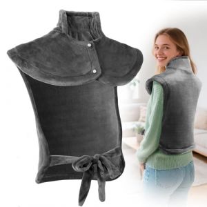 Olycism Coussin Chauffant &Eacute;lectrique pour le dos les &eacute;paules et le cou avec arr&ecirc;t Automatique Coussin Chauffant 60x85cm 10 niveaux de Temp&eacute;rature 9 r&eacute;glages Minuterie Lavable en Machine jusqu'&agrave; 40&deg;C (shenshanuk, neuf)