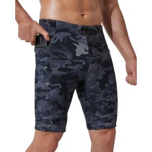 Arcweg Maillot de Bain Homme Sport Long Boxer de Natation pour Homme avec Cordon de Serrage Réglable pour Plage Sport Natation Plongée Camouflage S(EU) (jump outdoor clothing, neuf)