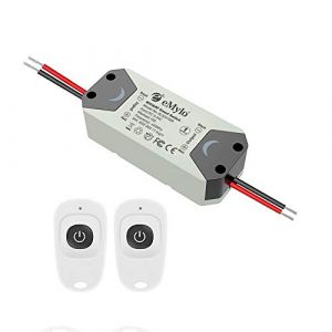 eMylo Smart WiFi RF Commutateur de lumi&egrave;re T&eacute;l&eacute;commande sans fil Module de relais 5-36V Contr&ocirc;leur de minuterie &agrave; 1 canal Appareil m&eacute;nager 12V 433MHz Soutenir Alexa/Google Home via IOS Android (Yasorn &reg;, neuf)