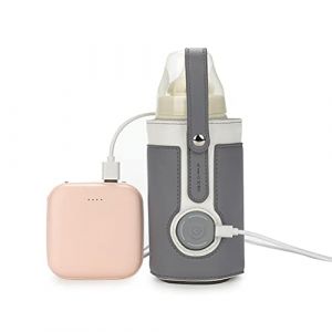 Mify Chauffe-biberon, sac chauffant portable pour lait maternel, chauffe-biberon universel dans la voiture, chauffe-tasse de lait d'eau voyage, 3 températures réglables (lanjuanzhang-EU, neuf)
