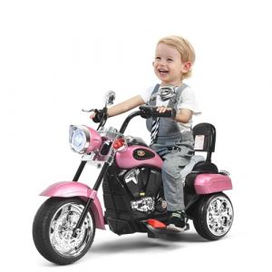 SOARS Moto Électrique Enfants 6V à 3 Roues, Voiture Électrique Enfants 91 X 48 X 64 CM Conduite Réaliste avec Musique, Phare, Klaxon, Siège Ergonomique, Charge 30 KG, Cadeau Garçon & Fille 3 Ans+ (Magichome24, neuf)