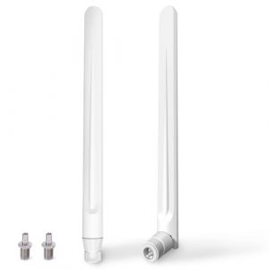 Antenne 5G Exterieur 4G Antenne WiFi Dual-Polarisation 14DBi LTE Antenne 698-2700 | 3300-3800 MHz MIMO Exterieur Directionnelle Antenne SMA / 2 x TS9 Antenne, Câble 10 Mètres, 3G/4G/5G/GSM/GPRS-Blanc (Greatzer Direct, neuf)