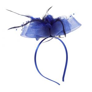 VICASKY Pince à cheveux en plumes - Serre-tête de mariée - Doré - Pour femme - Bibi - Banquet - Bibi en maille - Accessoire de mariage (Belicious Helper, neuf)