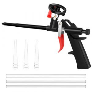 Pistolet Mousse Expansive, Pu Pistolet Mousse Polyurethane Professionnel, Pistolet &agrave; Mousse D'&eacute;Tanch&eacute;It&eacute; Avec 6 Tuyaux, Pistolet de Distribution de Mousse pour Calfeutrage, Etanch&eacute;It&eacute;, Remplissage (LAURAGRIGOSTORE, neuf)