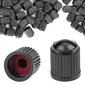Bouchon de Valve Voiture,30 Pieces Bouchon Valve Pneu Voiture en Plastique avec Joint d'&eacute;tanch&eacute;it&eacute; pour V&eacute;lo Moto Camions (Noir) (Ailiver, neuf)