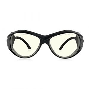 FREEMASCOT OD 6+ Lunettes de s&eacute;curit&eacute; laser CO2 &agrave; longueur d'onde 9000 nm-11000 nm pour CO2 10,6 um, lunettes de s&eacute;curit&eacute; laser 10600 nm (Style 2) (FreeMascot, neuf)