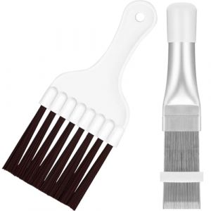 Lot de 2 peignes de nettoyage pour condensateur - Peigne &agrave; lamelles - En acier inoxydable - Pour s&egrave;che-linge &agrave; pompe &agrave; chaleur, s&egrave;che-linge, climatiseurs, r&eacute;frig&eacute;rateurs (Samantha Hall LTD, neuf)