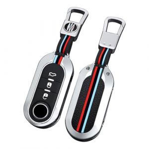 ontto &Eacute;tui de Protection &agrave; Rabat pour cl&eacute; de Voiture Fiat Ducato 500 500L Panda Grande Punto Lancia Musa Coque de Protection en m&eacute;tal Porte-cl&eacute;s &Eacute;tui de Protection pour cl&eacute; de Voiture Accessoires de (Ontto, neuf)