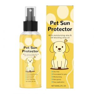 Dog Sunscreen, Moisturizing Sunblock Spray, Cat Sports & Outdoors Supplies for Hot Days, Beach, Pool, Lake, Boating, Road Trip, Swimming, Kayak, Hiking, Backpacking, and Vacation Sports (HaiFusion Studio, neuf)