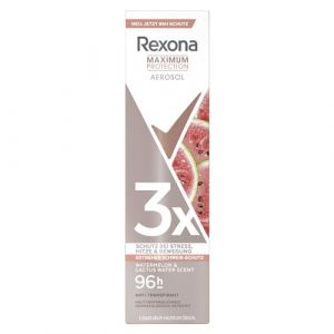 Rexona Maximum Protection Spray Déodorant anti-transpirant Pastèque & Cactus Water Scent avec 96 heures de protection contre la transpiration et les odeurs corporelles 150 ml (sk.verkauf, neuf)