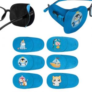 XPEX 6 Pièces Cache oeil enfant,Cache oeil pirate,Patchs Oculaires Médicaux, Cache-œil Pirate, Patchs Yeux Strabisme Ajustables Confortables, Pansements Oculaires Médicaux（oeil gauche） (UAB "DAFUHUA LT", neuf)